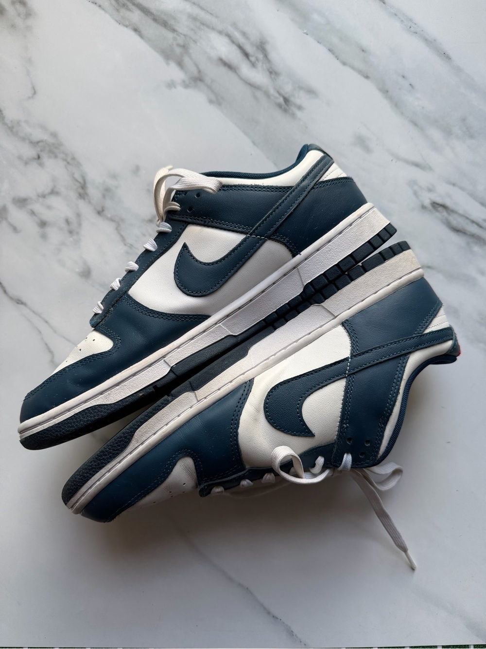 Nike Men’s Dunk Low in Navy and White